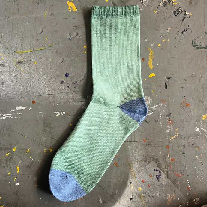 Judy Green & Blue Socks