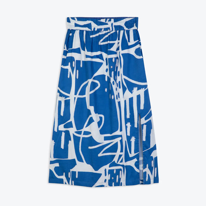 Blue Paint Splash Skirt
