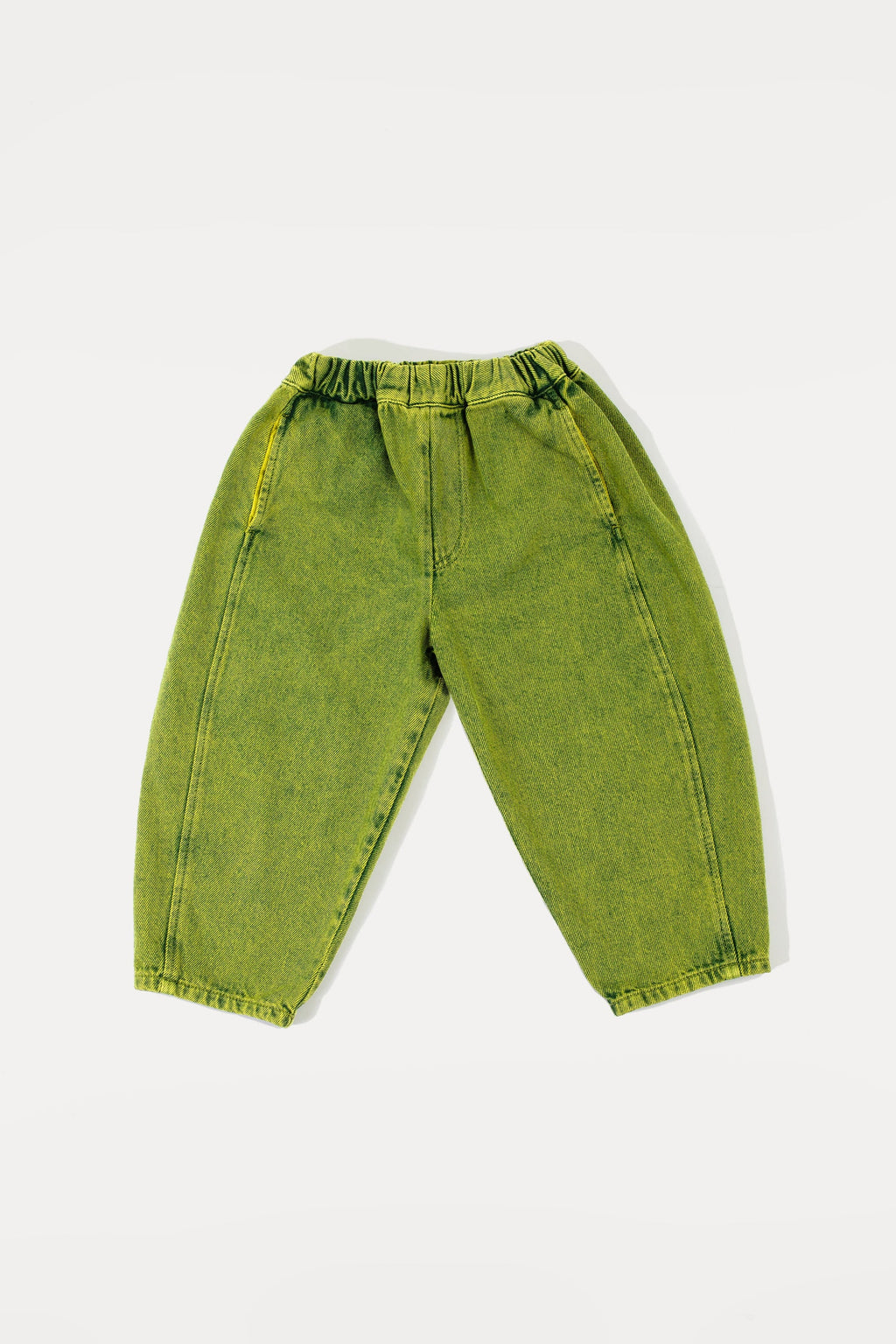 Acid Green Manu Overdye Denim Trousers