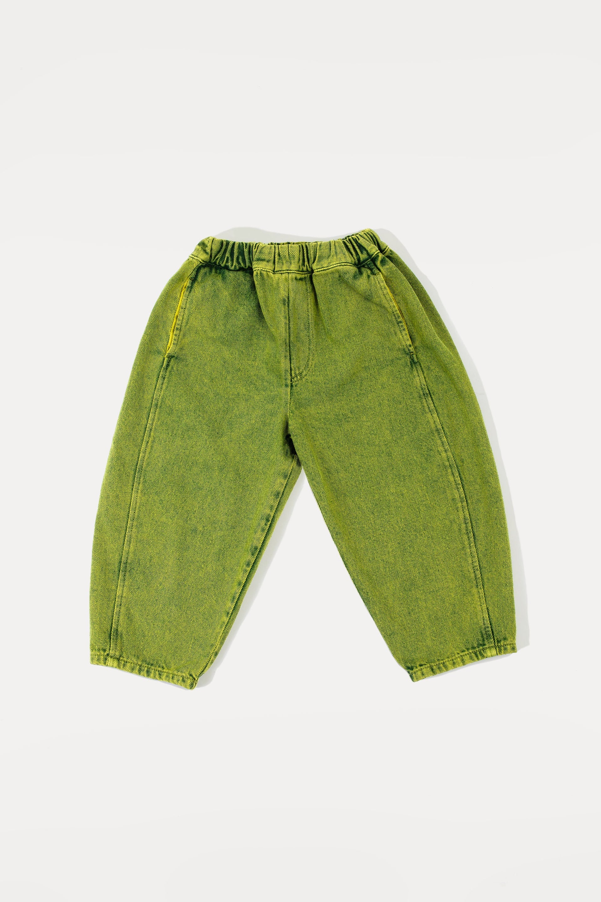 Acid Green Manu Overdye Denim Trousers