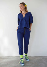 Vichy Blue Soplo Blouse - Last One (size M/L oversized fit)