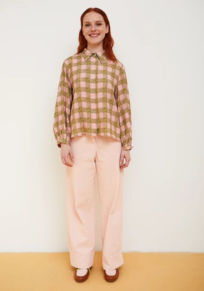 Pink Check Shirt