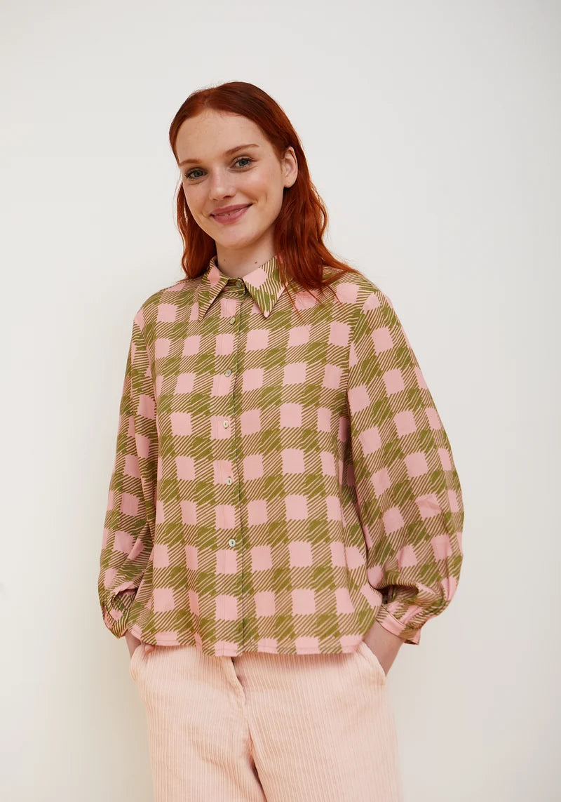 Pink Check Shirt