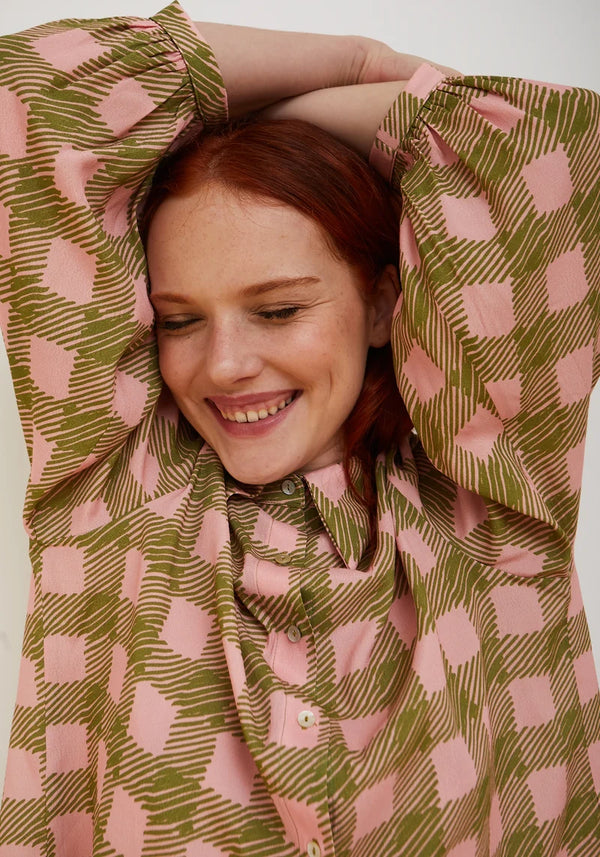 Pink Check Shirt
