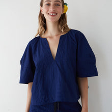Vichy Blue Soplo Blouse - Last One (size M/L oversized fit)