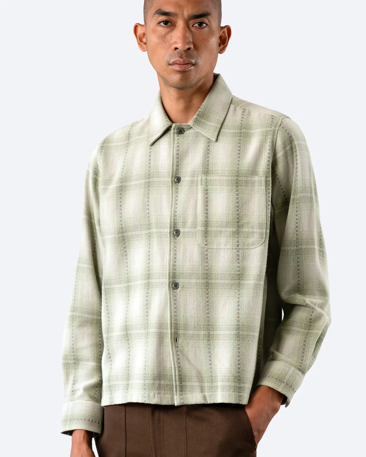 Green Kali Check Busey Shirt
