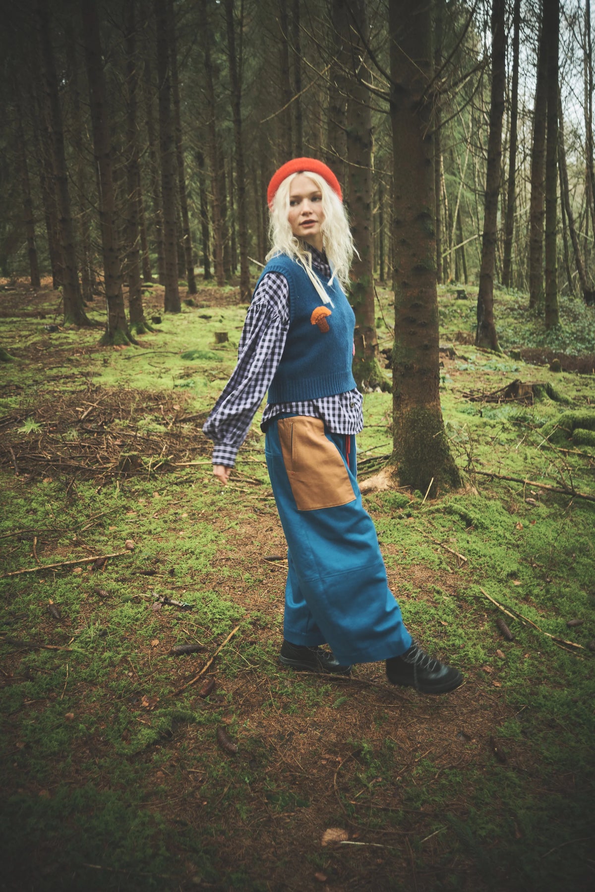Cotton Drill Colourblock Leili Trouser