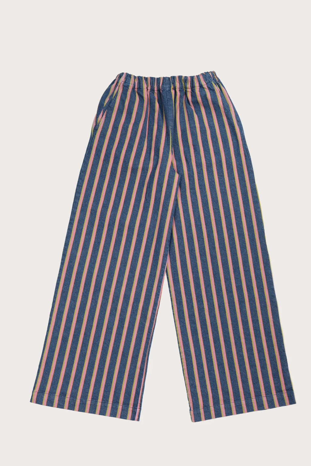 Ever Wide Leg Denim Stripe Trousers