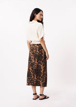 Leopard Print Jean Skirt -Last One (size Small)