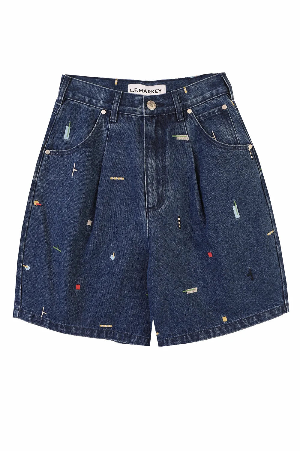 Puzzle Embroidered Mason Shorts