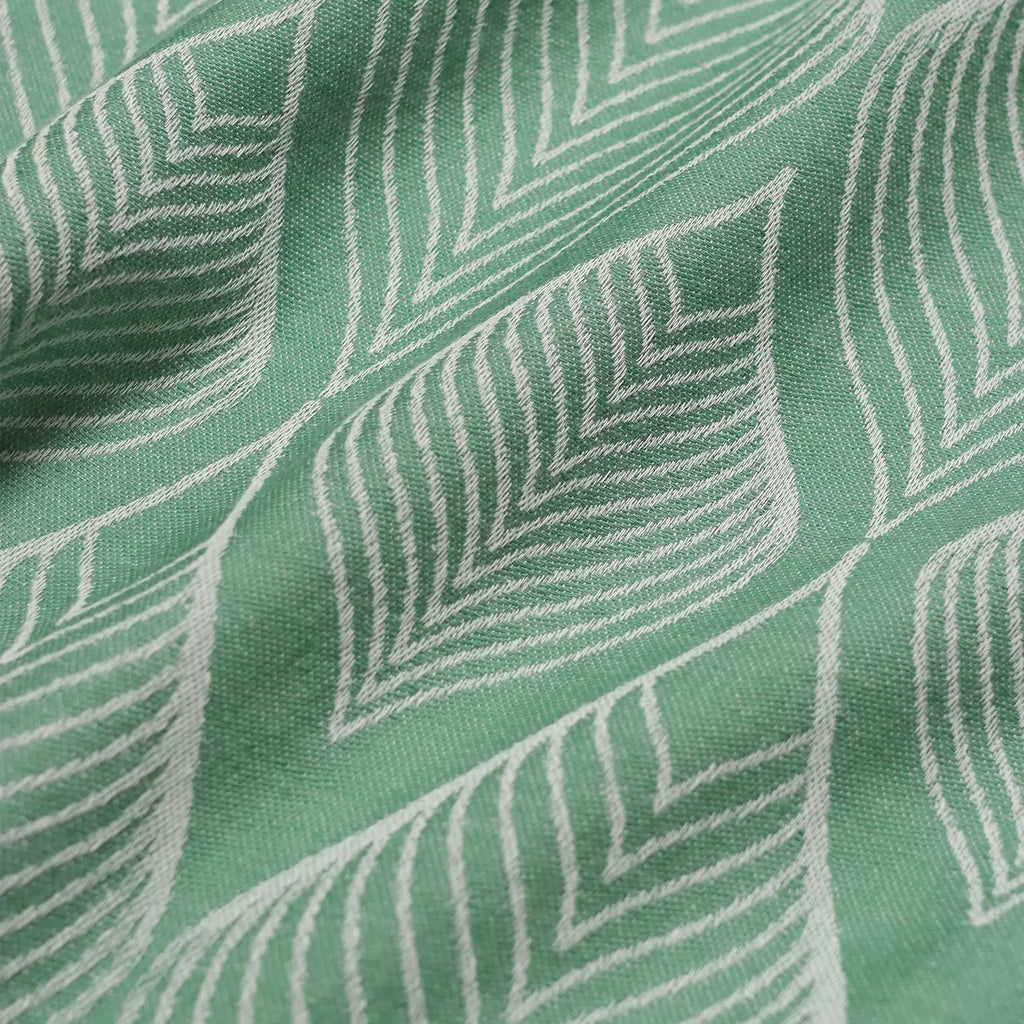 Stachio Green Leaf Jacquard Short Sleeve Shirt