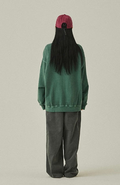 Deep Green Pigment Sweatshirt