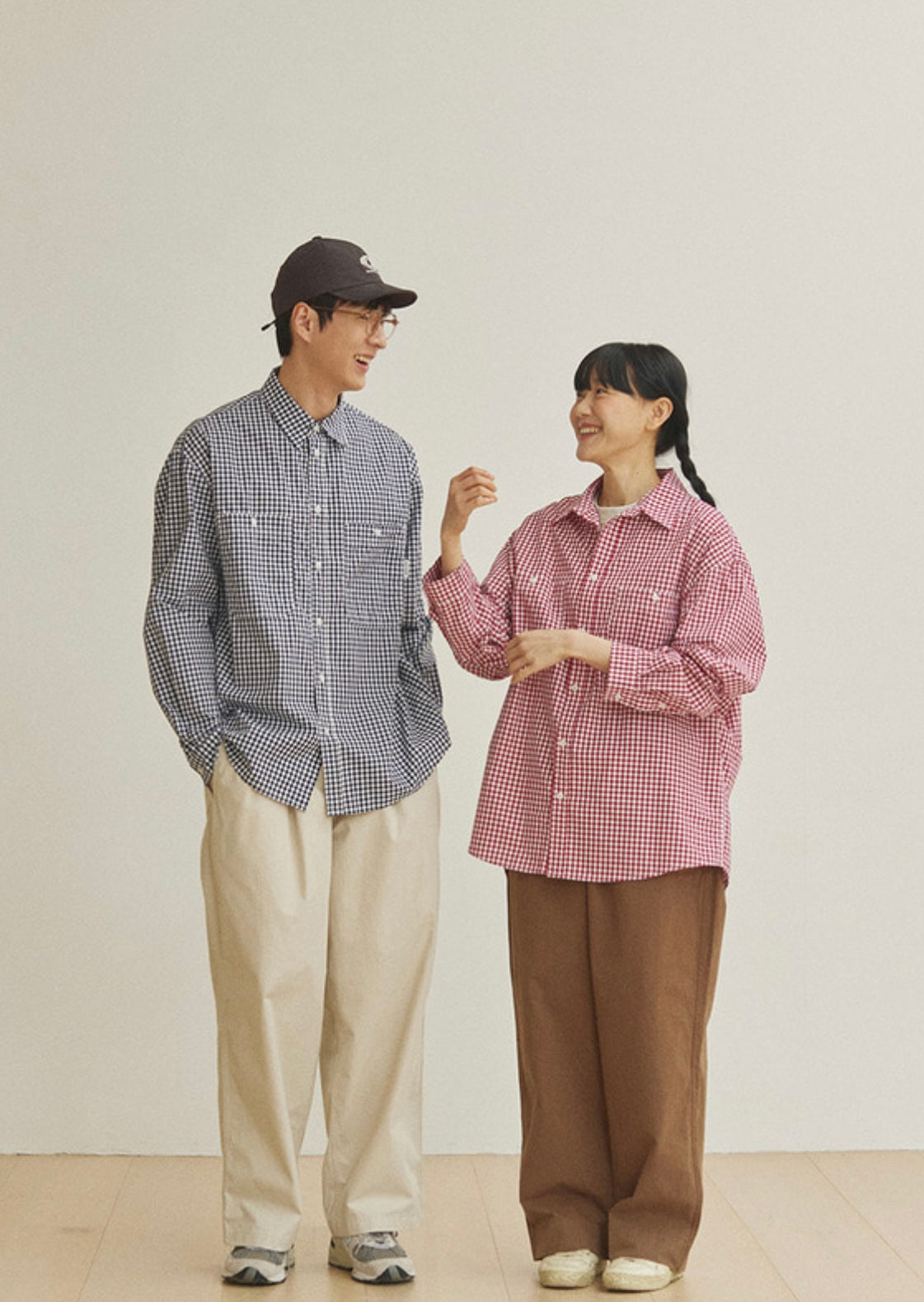 Wide Fatigue Brown Trousers