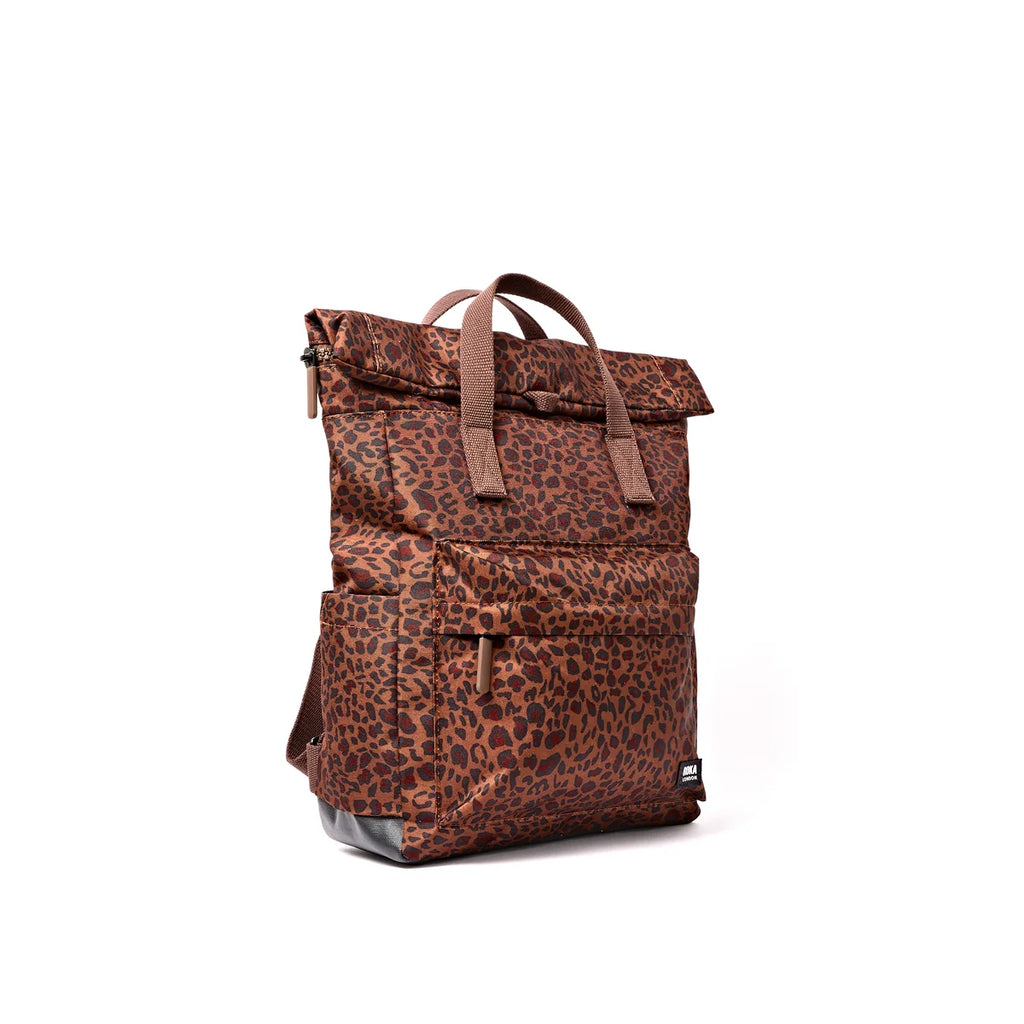 Medium Canfield Roll Top Backpack in Mini Leopard