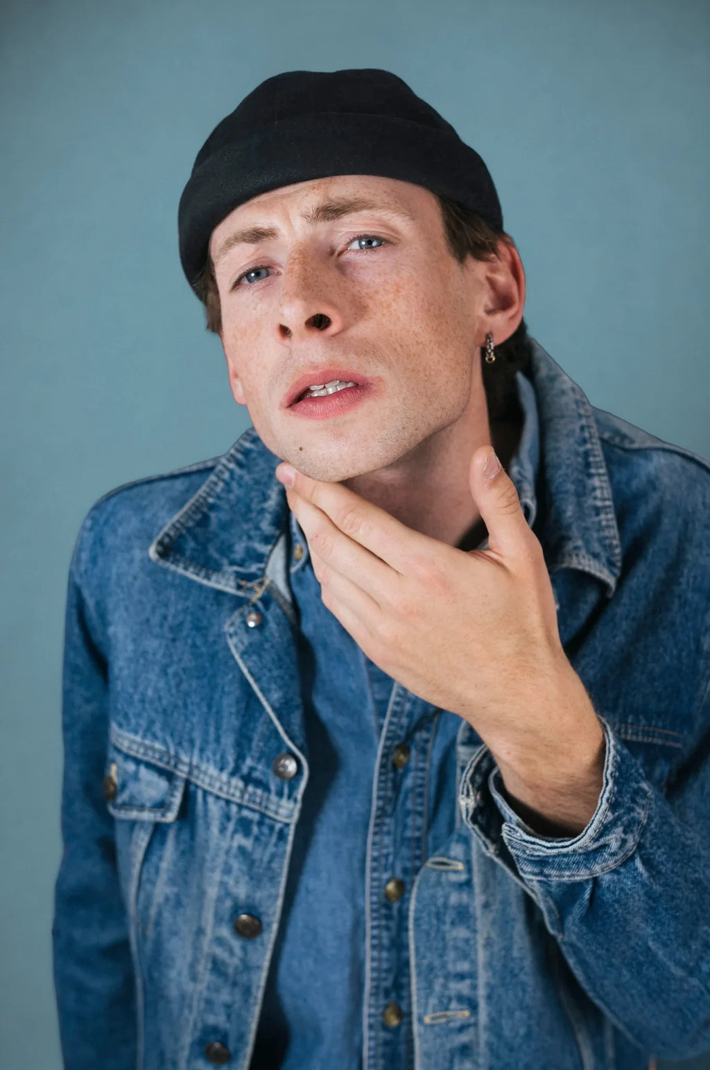 Black Miki Cotton Hat