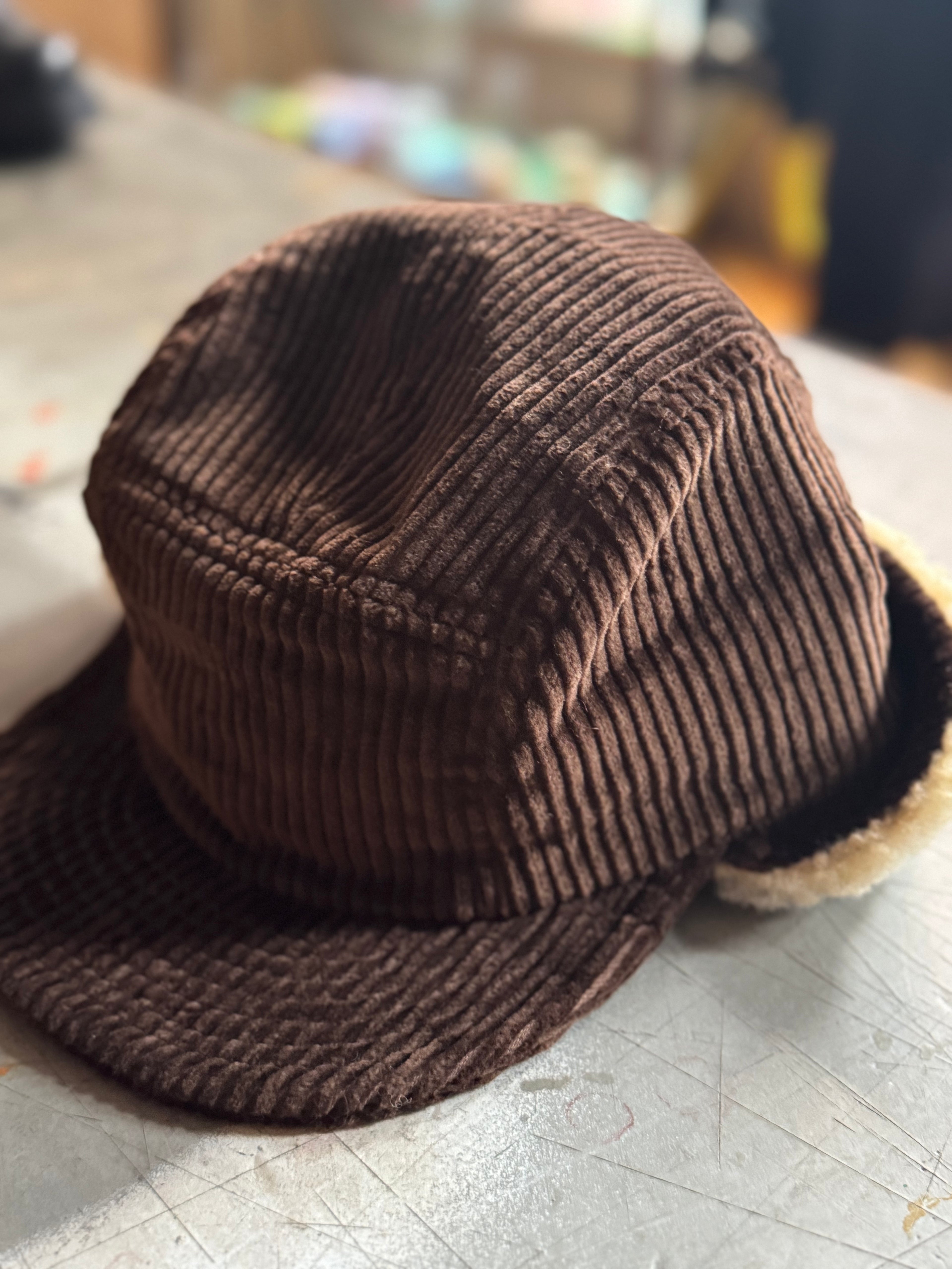 Brown Cord Cap