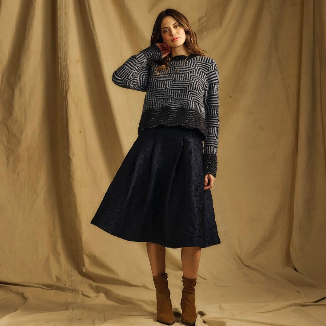 Maritime Blue Knit Jumper
