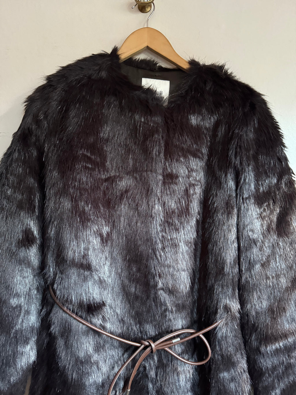 Chocolate Faux Fur Coat