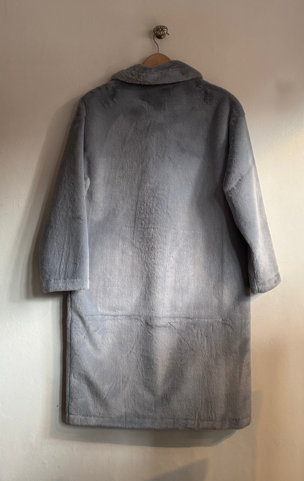 Light Grey Coco Faux Fur Coat