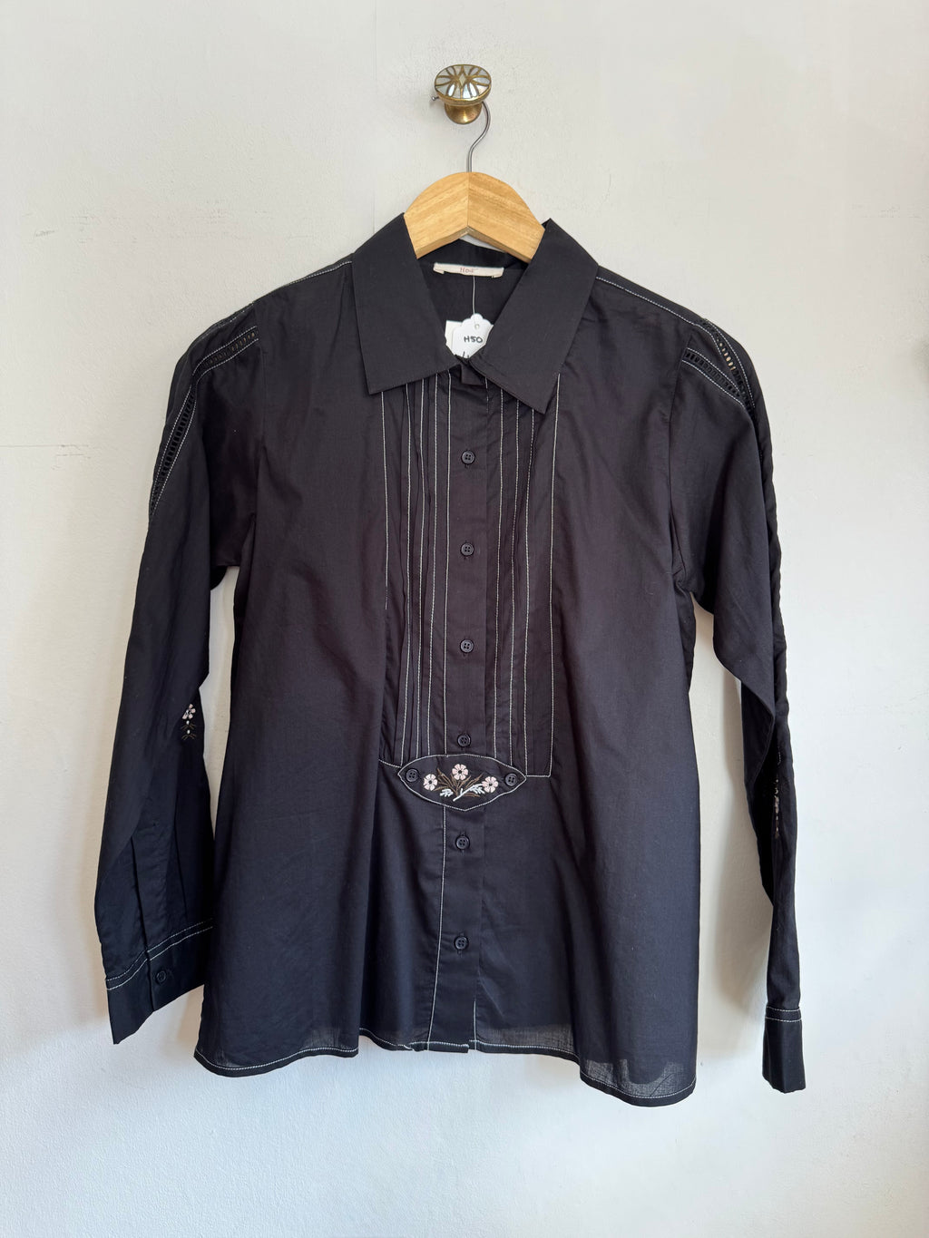 Black Broderie Shirt