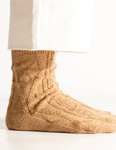 Wool Collection Braid Sand Socks (39-45)