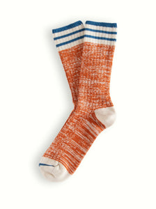 Nautical Turn Oceanside Orange Socks (39-45)