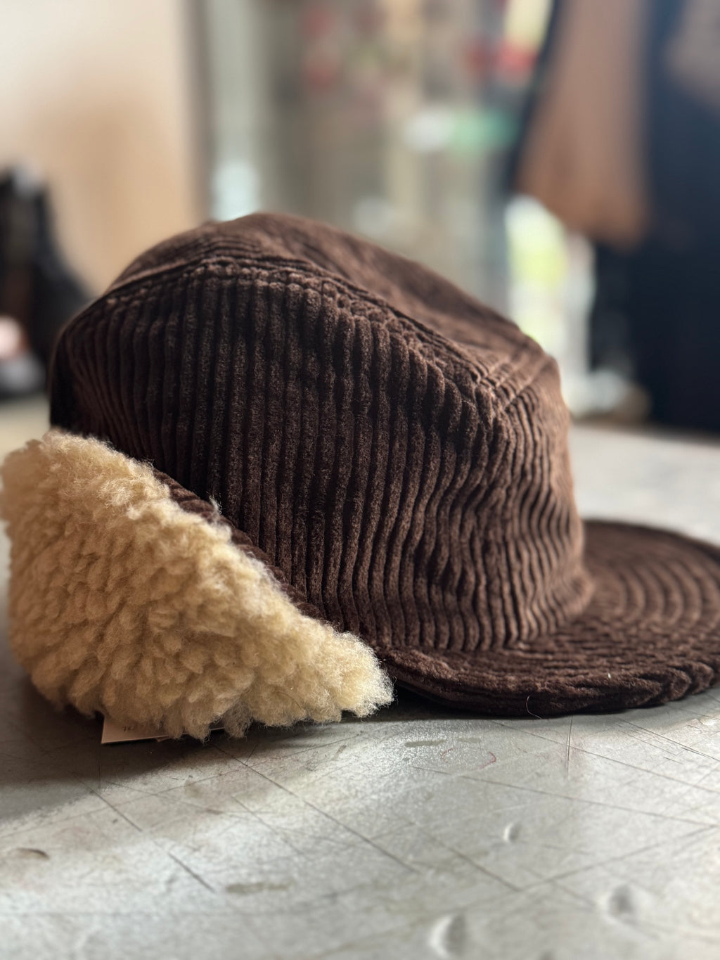 Brown Cord Cap