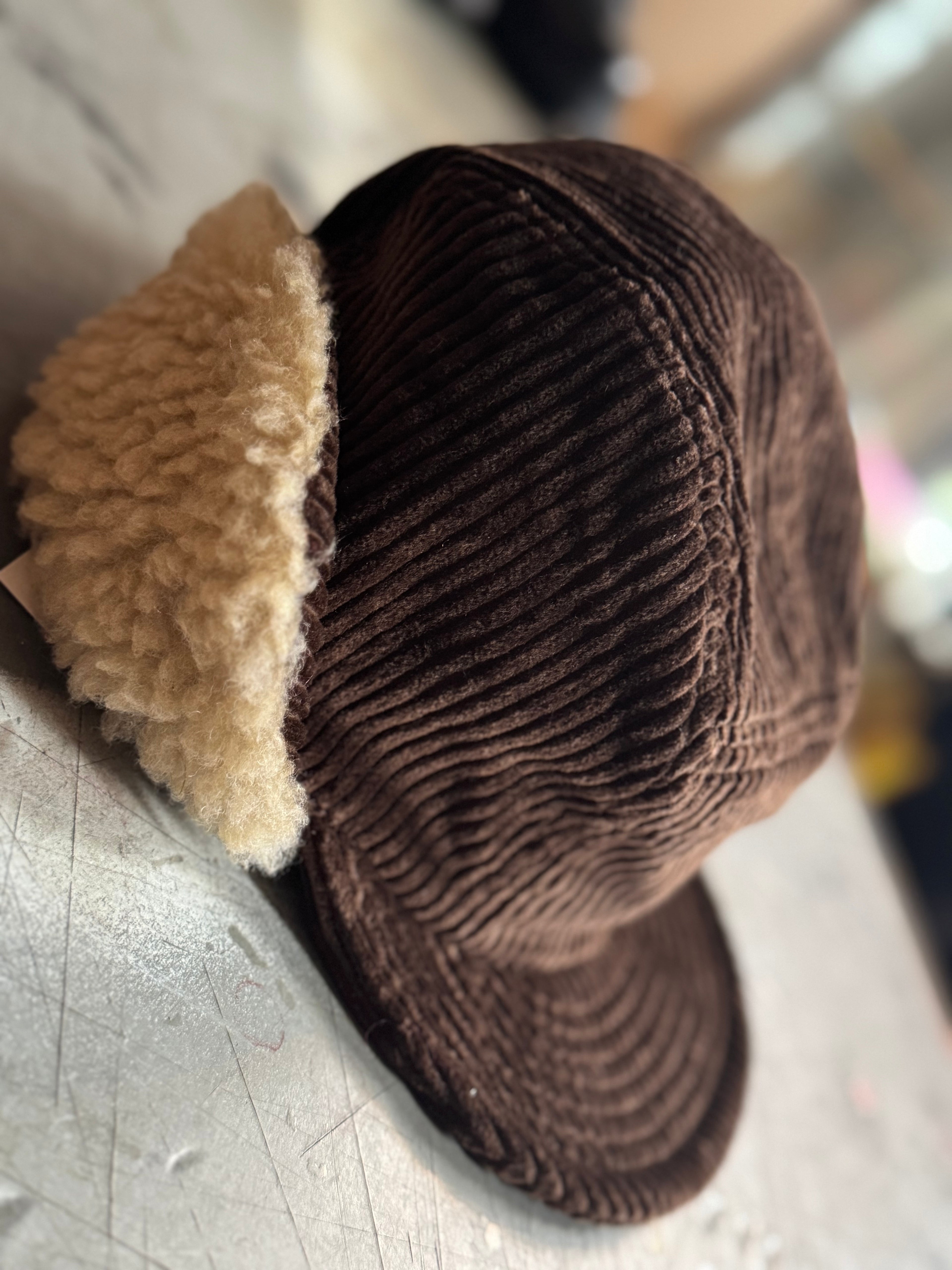 Brown Cord Cap
