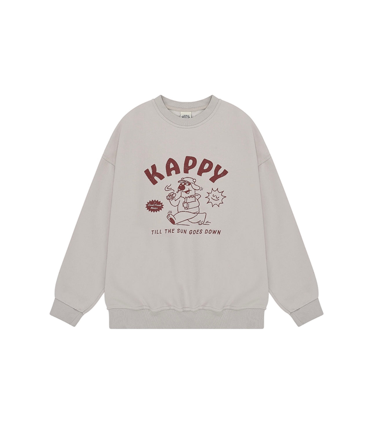 Greige Kappy Bear Sweatshirt