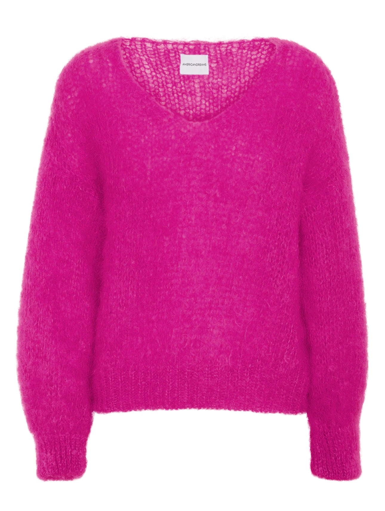 Neon Pink Mohair Sweater - Last One (size Medium)