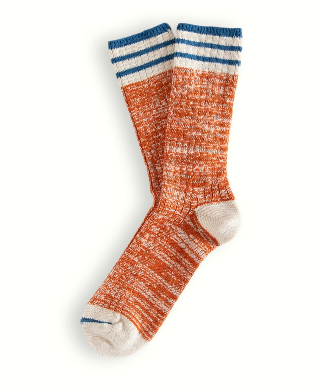 Nautical Turn Oceanside Orange Socks (39-45)