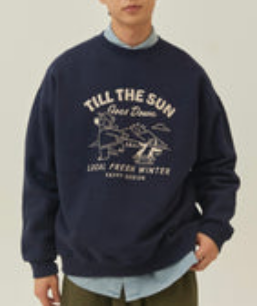 Till The Sun Navy Sweatshirt