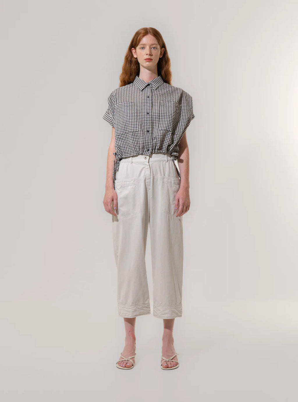 Light Grey Utility Relax Trousers