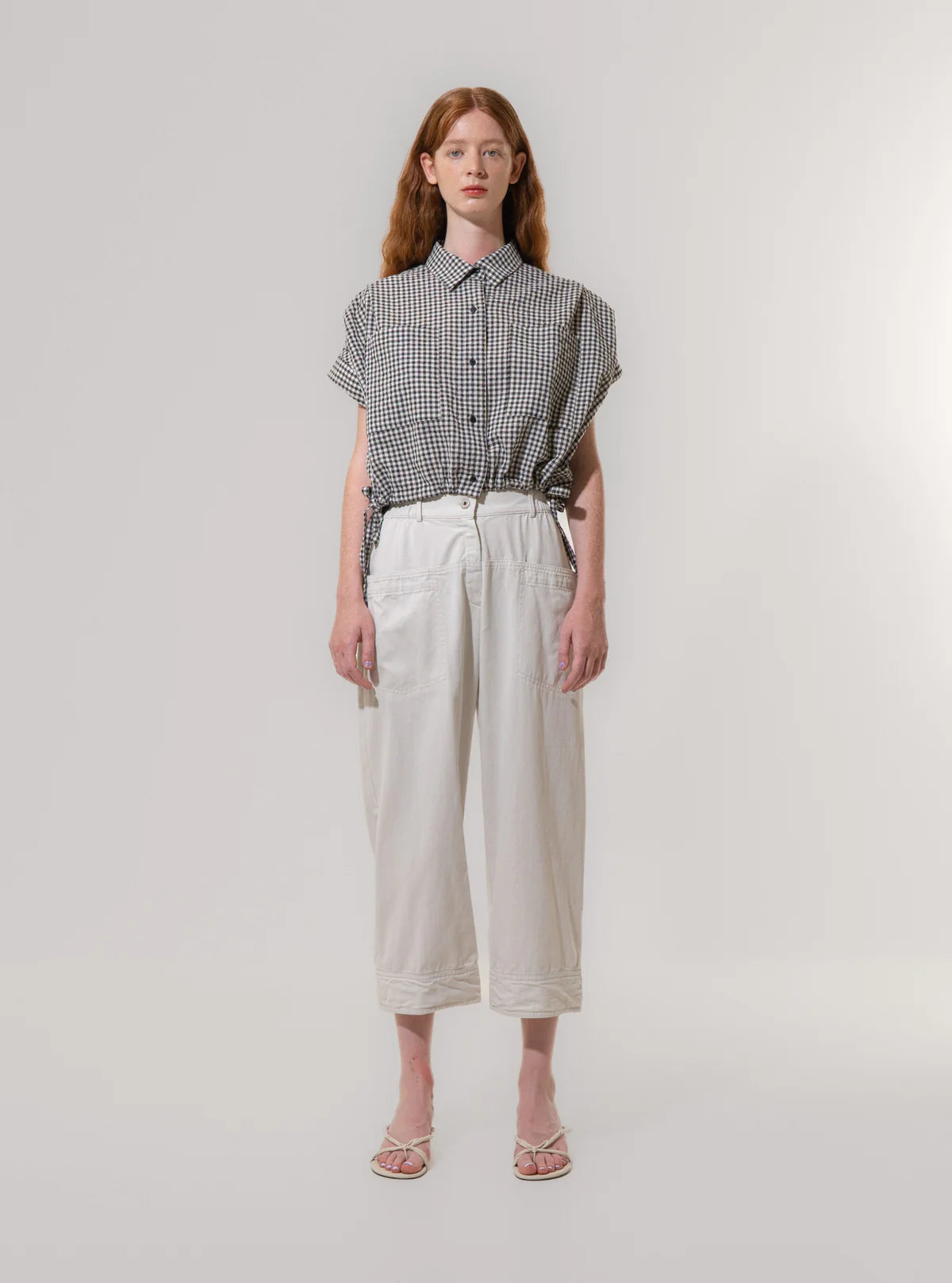 Light Grey Utility Relax Trousers