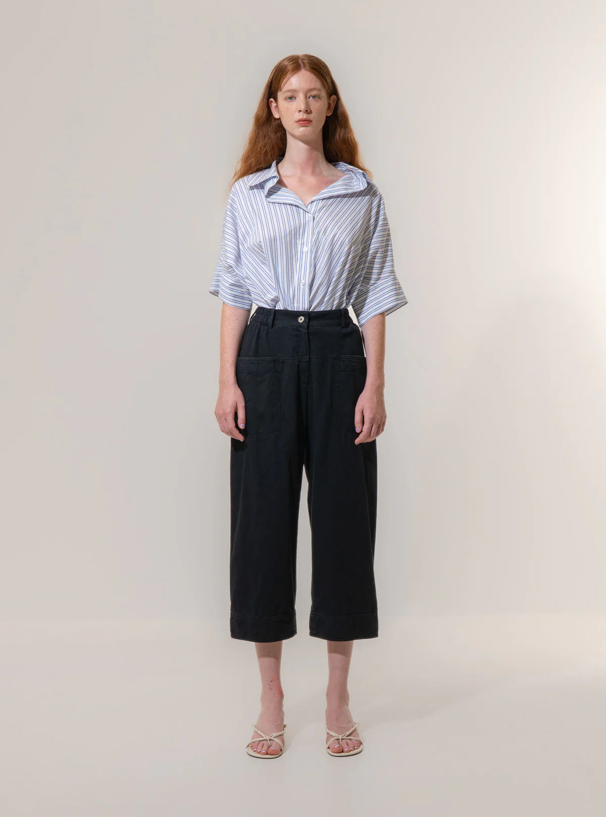 Black Utility Relax Trousers