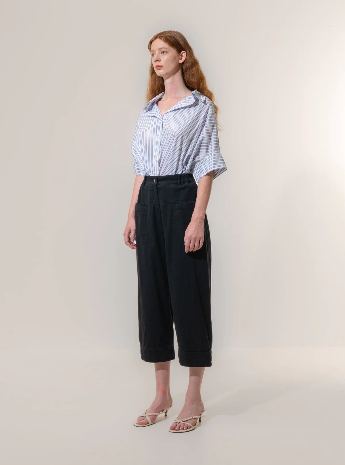 Black Utility Relax Trousers