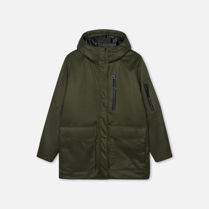 Dark Green Hiking Parka