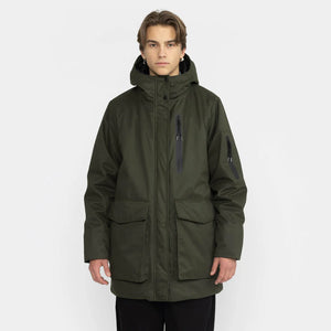 Dark Green Hiking Parka