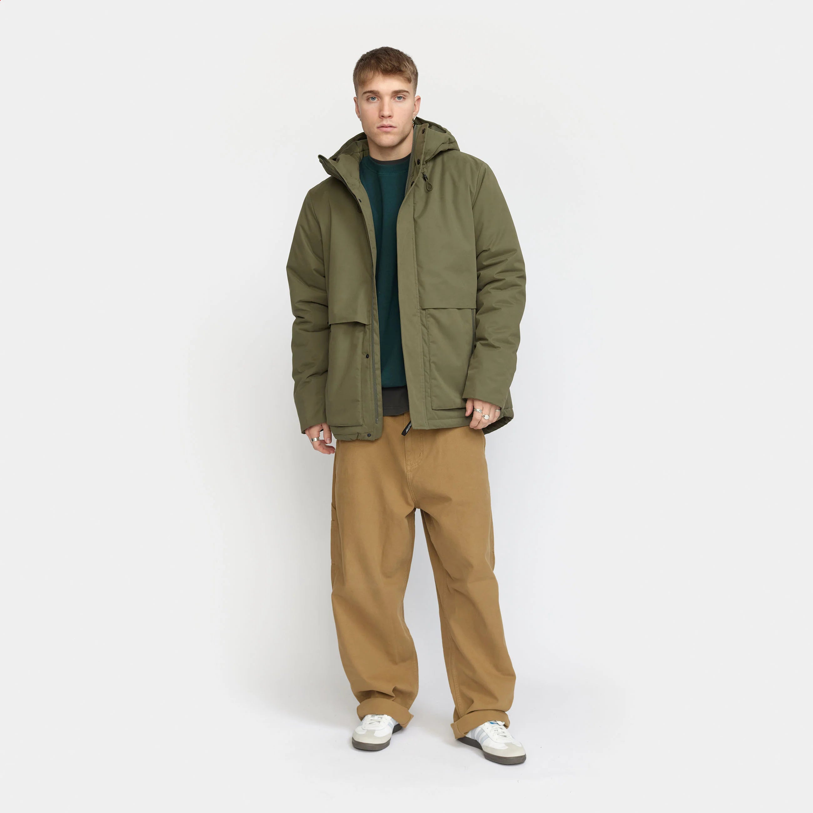 Army Green Padded Hiker Jacket - Last Chance (size Large)