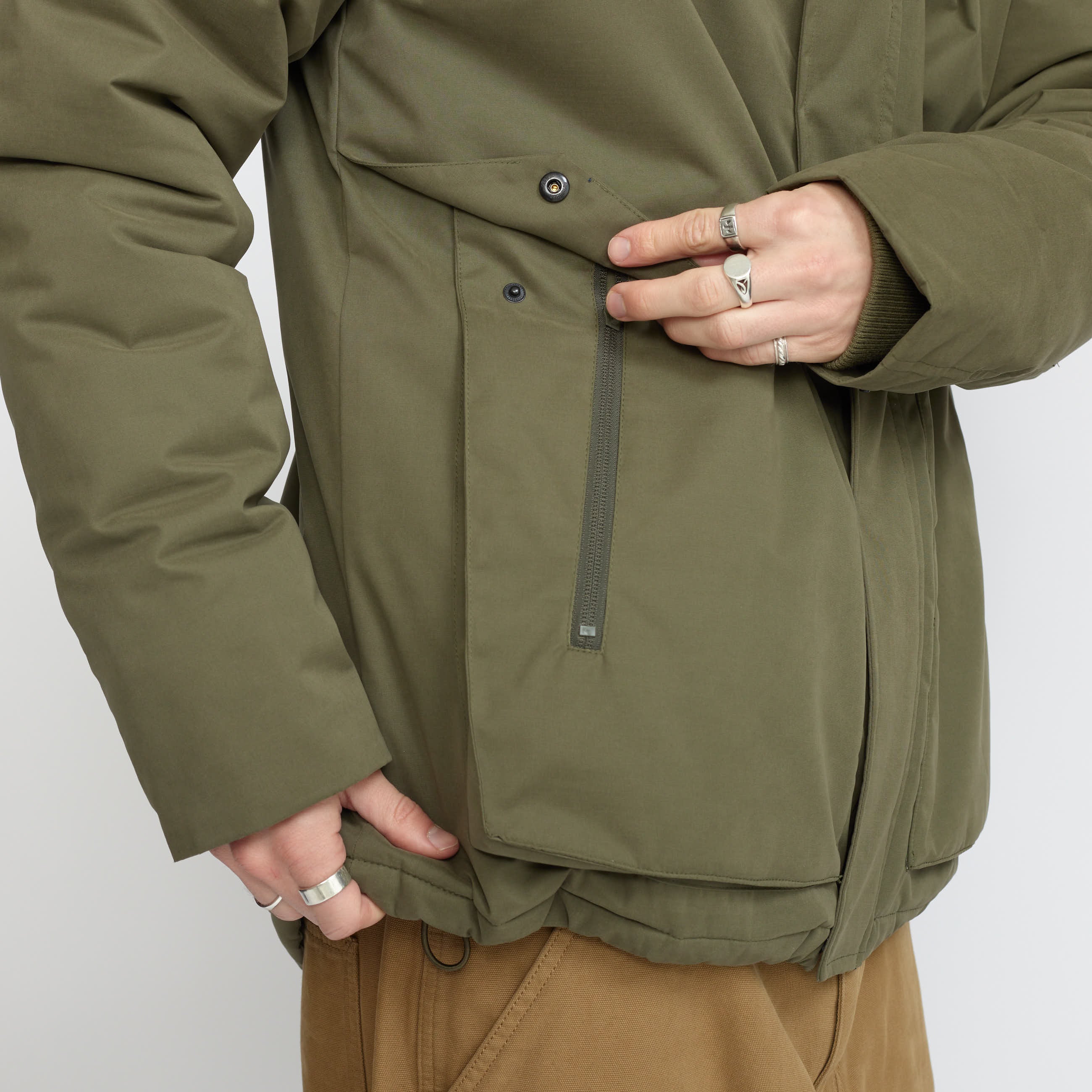 Army Green Padded Hiker Jacket - Last Chance (size Large)