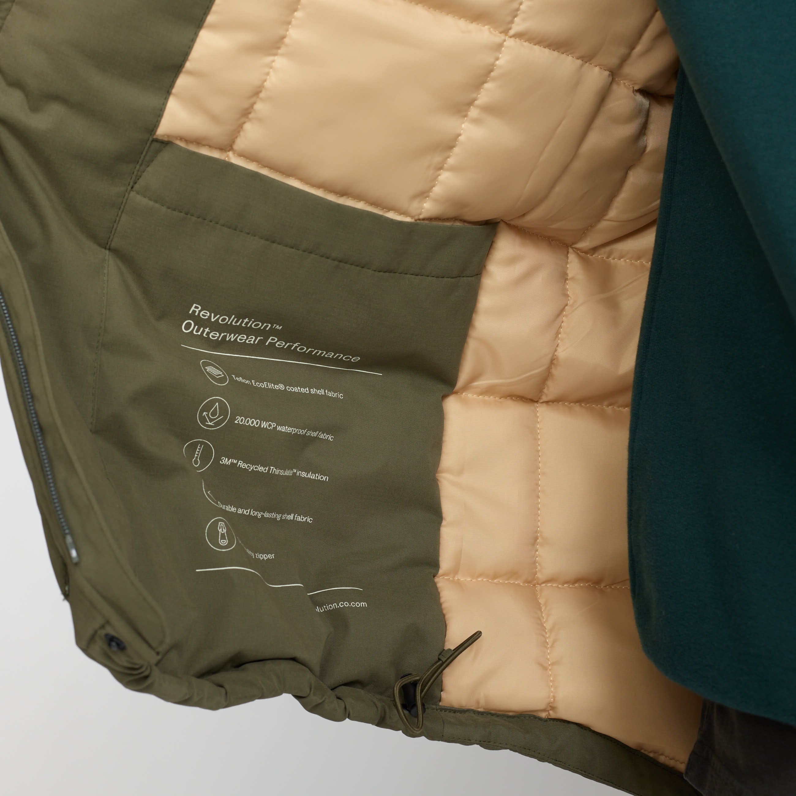 Army Green Padded Hiker Jacket - Last Chance (size Large)