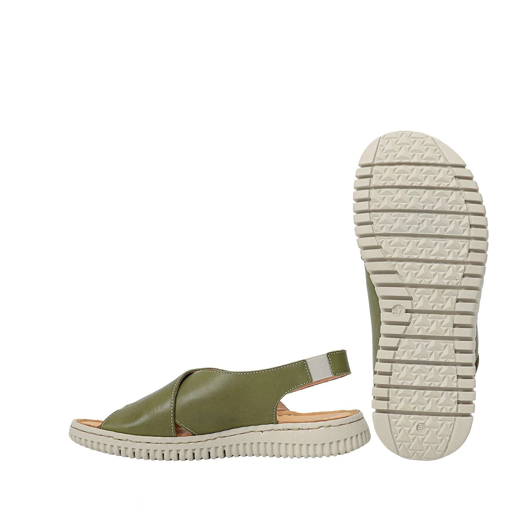 Khaki Soft Sandals - size 37 only