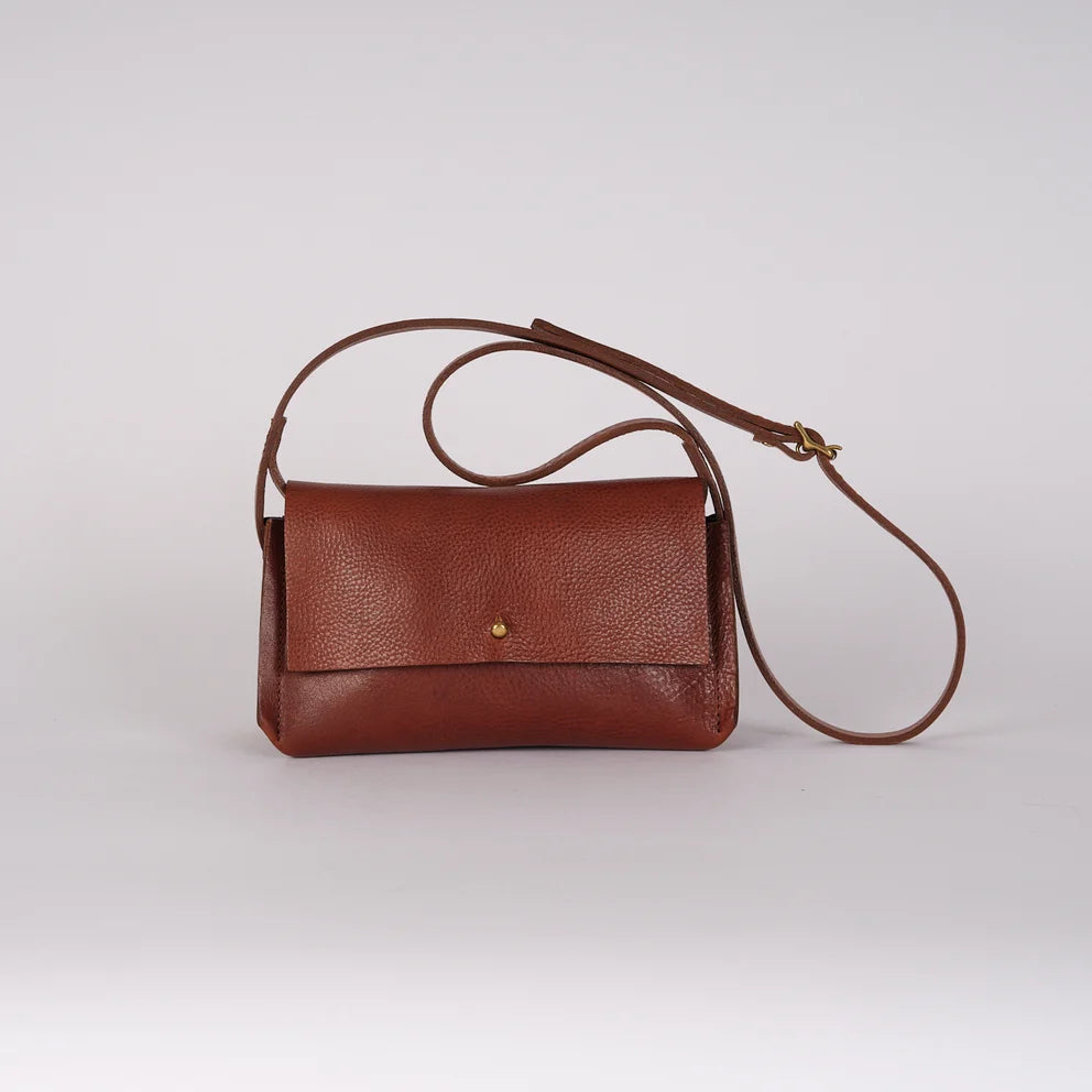 Brown Pleat Bag