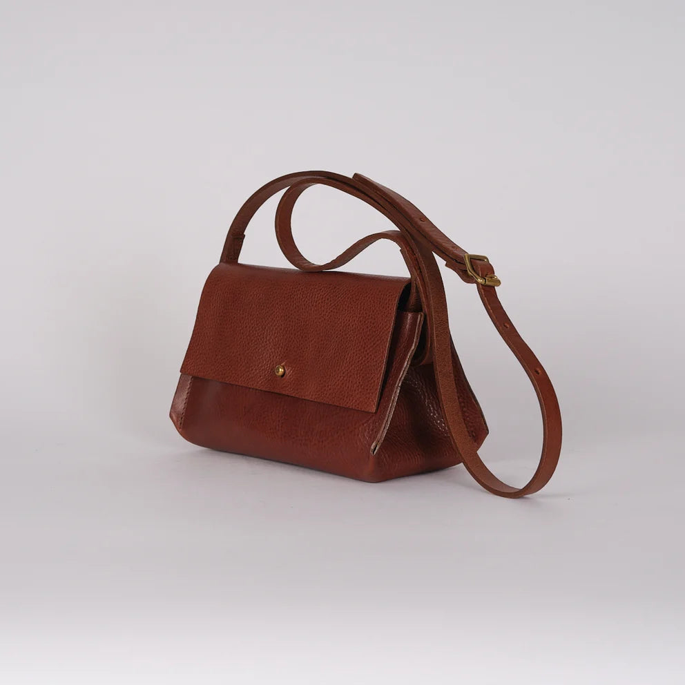Brown Pleat Bag