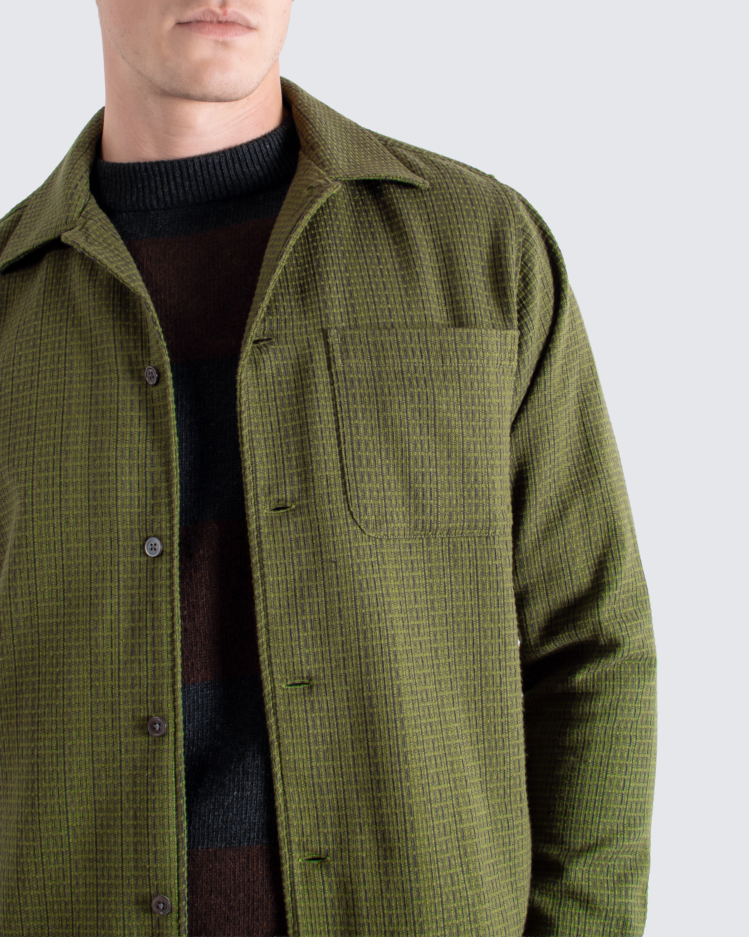 Green Dobby Busey Shirt