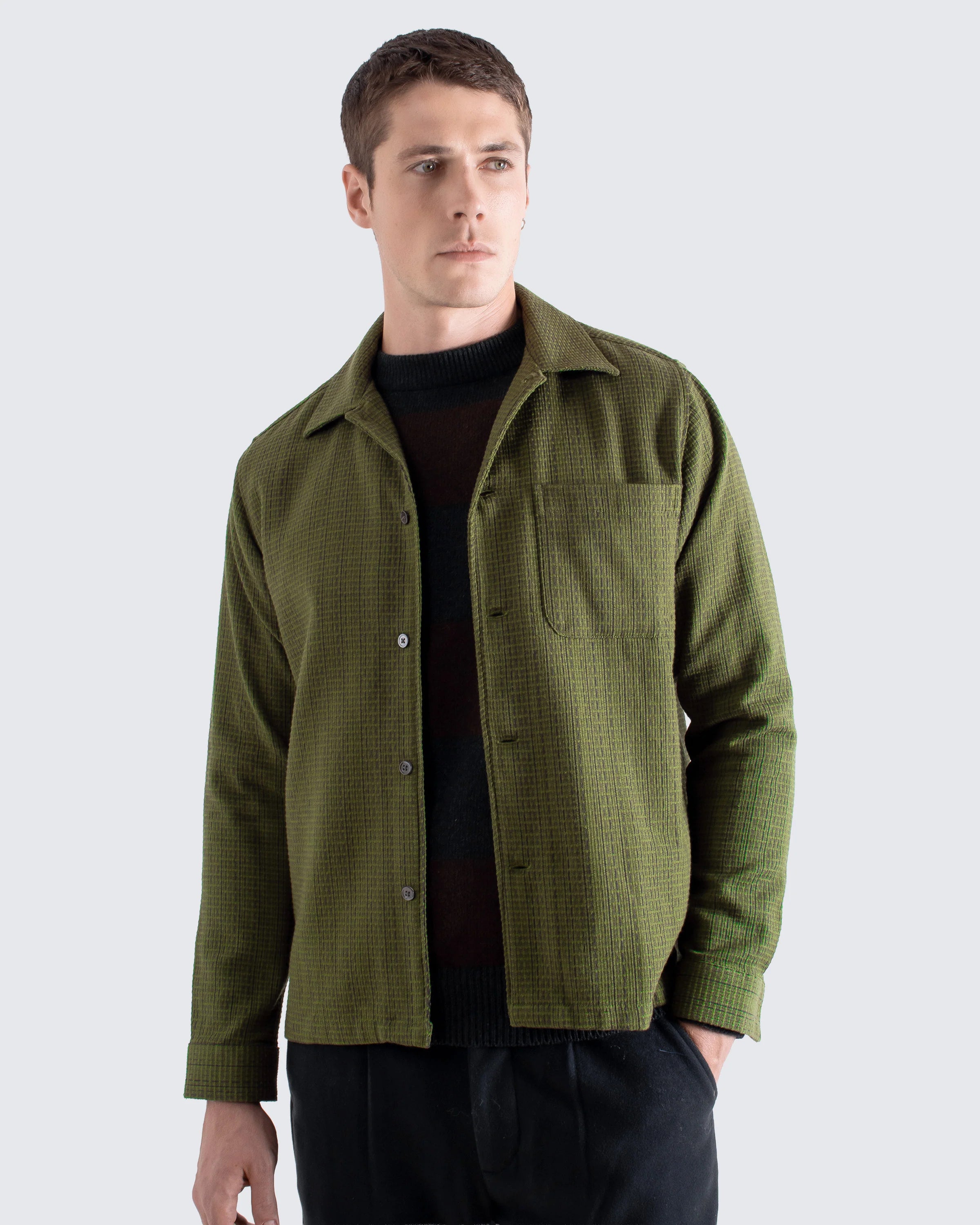 Green Dobby Busey Shirt