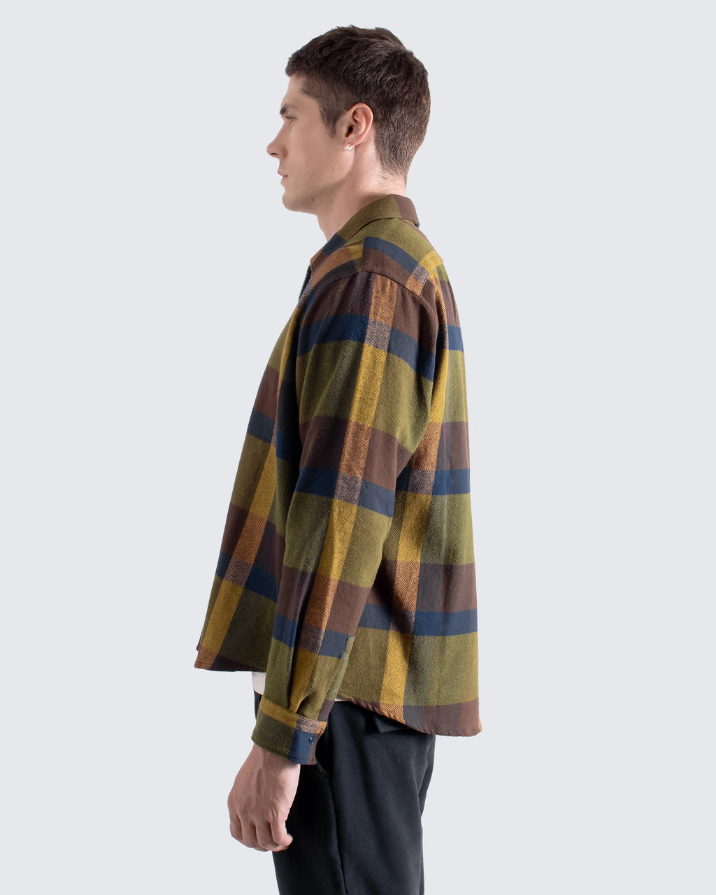 Green Multi Check Day Shirt
