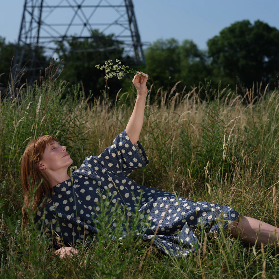 Blue Spot Edie Dress