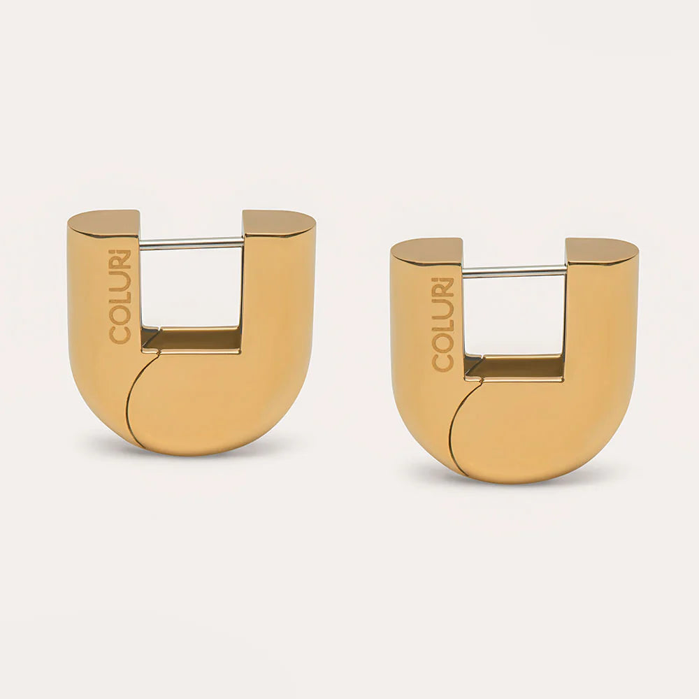 Gold Lourde Statement Earrings