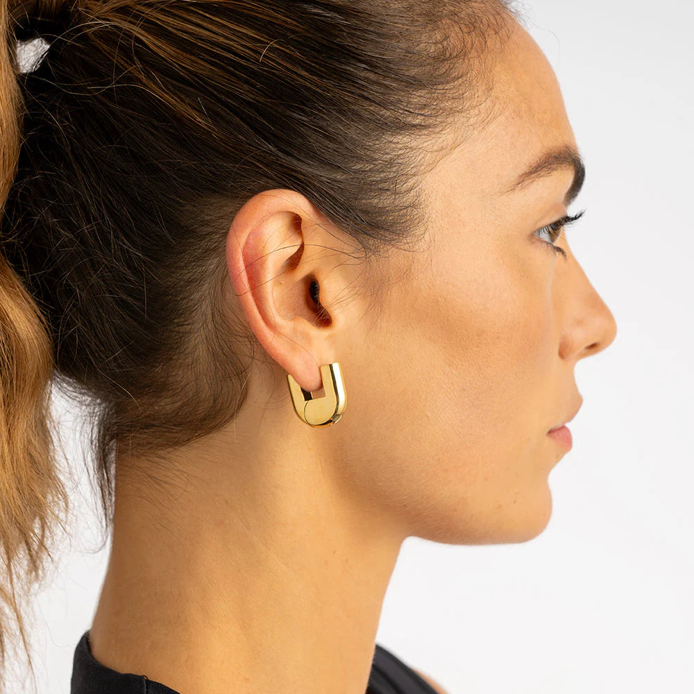 Gold Lourde Statement Earrings
